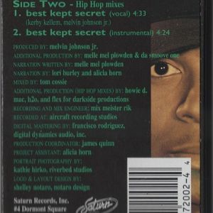 Da smoove one best kept secret PA tape back.jpg
