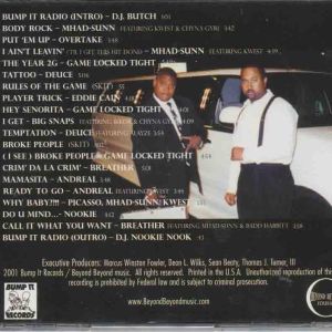 Bump It Federation Bumpin' Triple Platinum CD Rare L.A. G-Funk '01 32.jpg