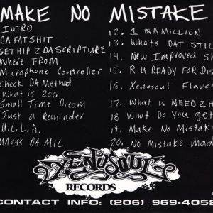 Make No Mistake by Cooley Roc (CD 1995 Xenosoul Records) in 
