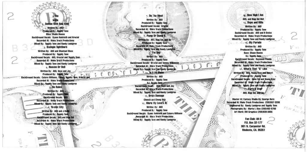No Rules by AK-D (CD 1998 WSL Entertainment) in Modesto | Rap 