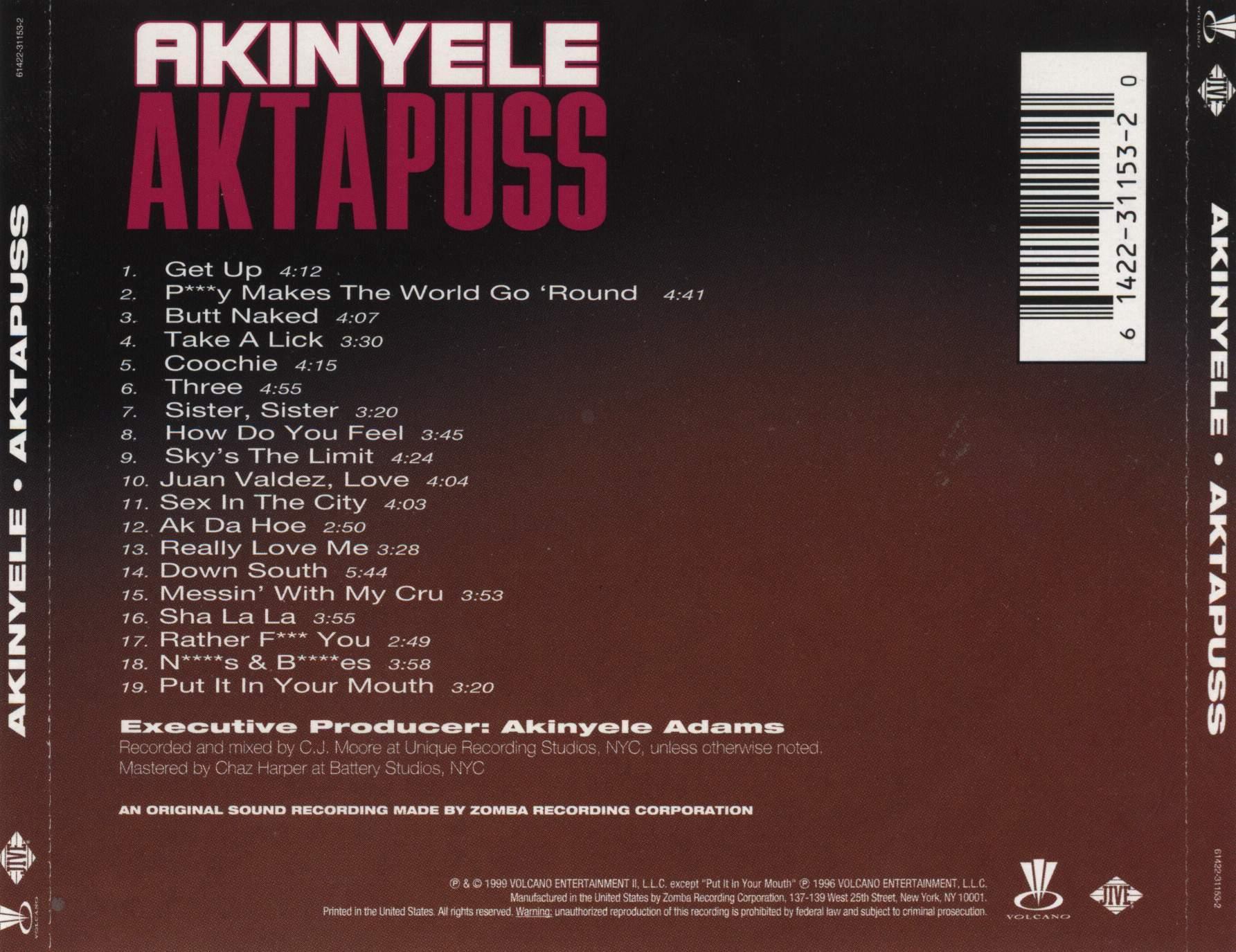 Aktapuss by Akinyele (CD 1999 Jive) in New York City | Rap - The Good ...