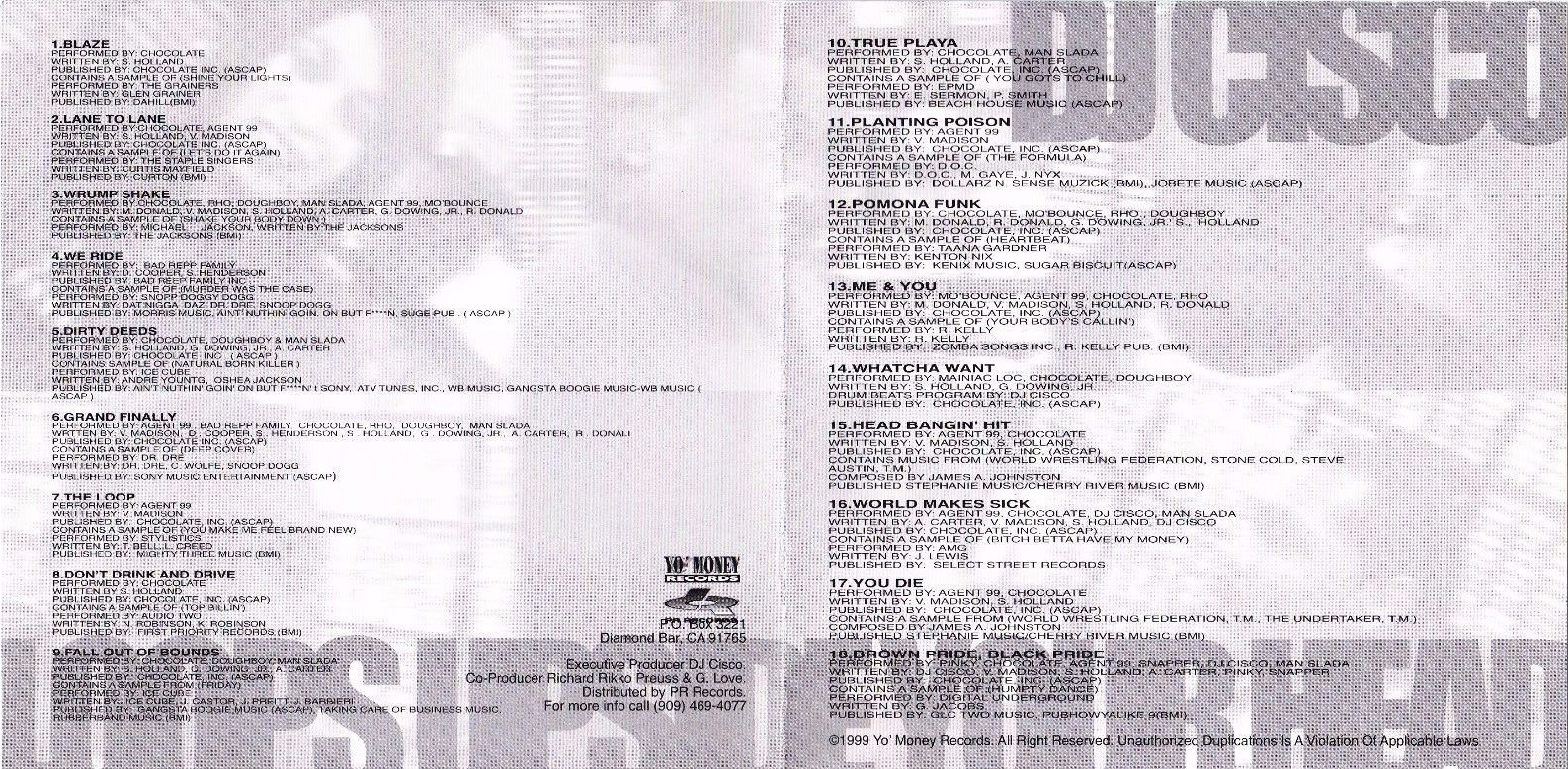 Loops Upside Your Head by DJ Cisco (CD 1999 PR Records) in Pomona 