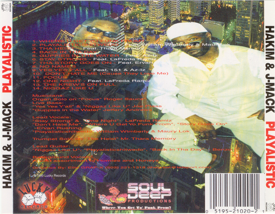 Playalistic by Hakim (CD 1999 Lucky Records) in Portland | Rap 