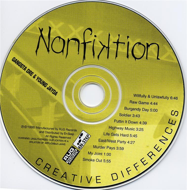 Nonfiktion: Gangsta Dre & Young Jayda: Creative Differences: CD