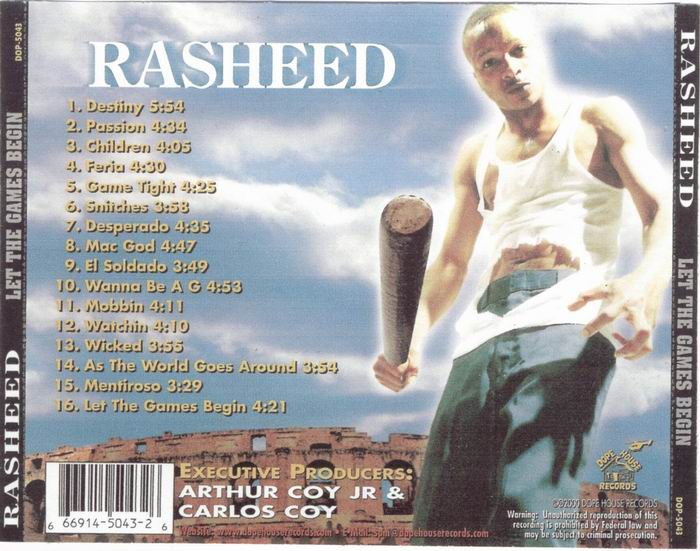 Let The Games Begin by Rasheed (CD 2000 Dope House Records) in Houston ...