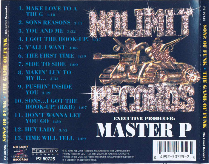 The Game Of Funk by Sons Of Funk (CD 1998 No Limit Records) in 