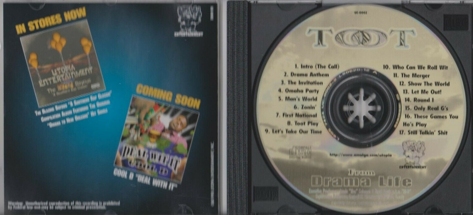 Omaha To New Orleans by Toot (CD 1998 Utopia Entertainment) in 