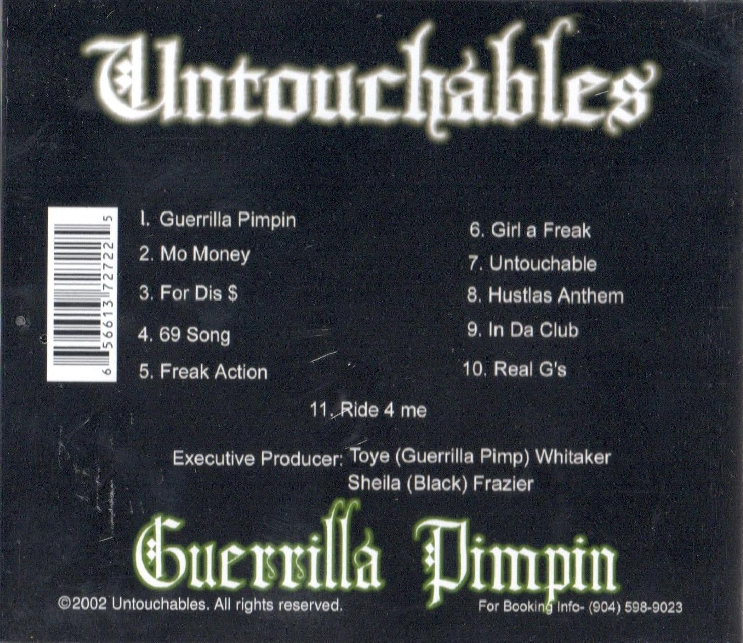 Guerrilla Pimpin by Untouchables (CD 2002 Untouchables) in 
