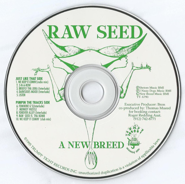 Album Reed Seed A New Breed by Raw Seed (CD 1995 Trumpp Tight Records) in Atlanta | Rap ...