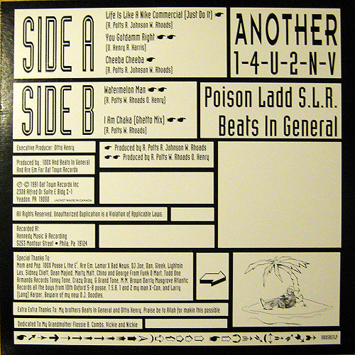 Another 1-4-U-2-N-V by Poison Ladd S.L.R. / Beats In General 