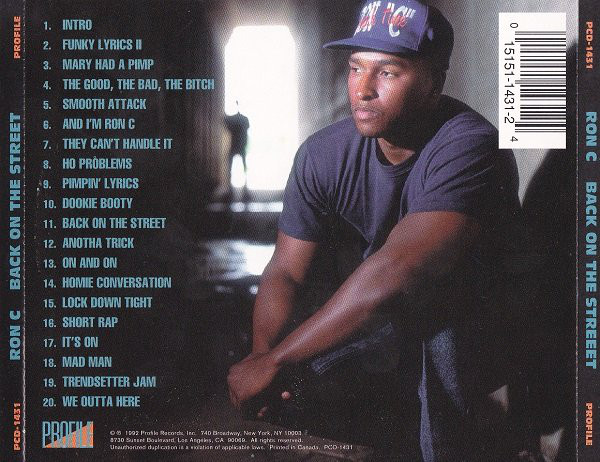 Ron C: Back On The Street: CD Ron C: Back On The Street: CD