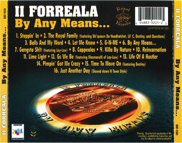 II Forreala: By Any Means: CD II Forreala: By Any Means: CD