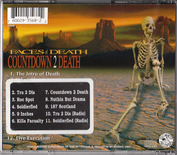 洋楽 FACES OF DEATH/COUNTDOWN 2 DEATH/G-RAP Countdown 2 Death by 
