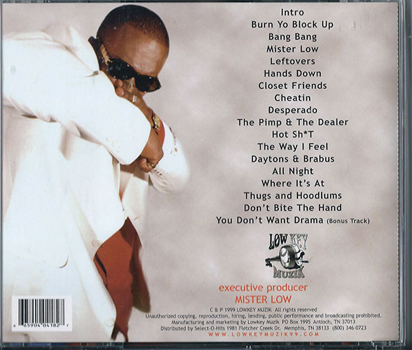 Desperado by Rawlow B (CD 1999 Lowkey Muzik) in Nashville | Rap 