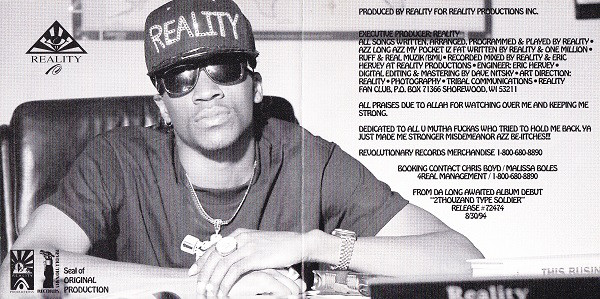 Reality (Revolutionary Records) in Milwaukee | Rap - The Good Ol