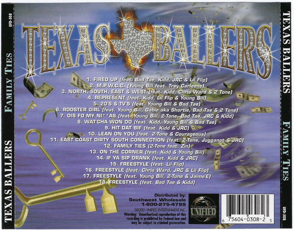 Family Ties by Texas Ballers (CD 2001 Unified Entertainment) in 