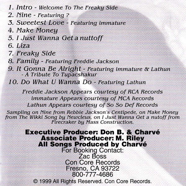 Freaky Side by Charvé (CD 1999 Con Core Records) in Fresno | Rap 