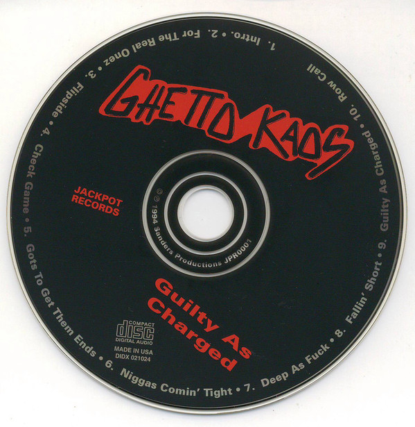 Ghetto Kaos: Guilty As Charged: CD Ghetto Kaos: Guilty As Charged: CD