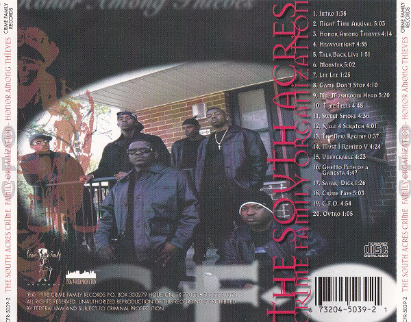 Honor Among Thieves by The South Acres Crime Family Organization 