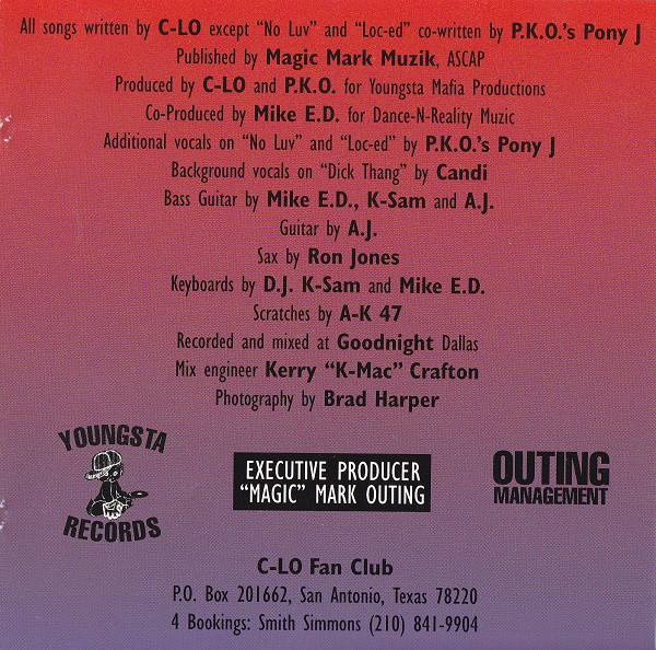 817 Most Wanted by C-Lo (CD 1993 Youngsta Records) in Fort Worth 