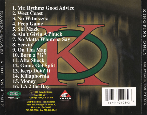 Kingpins Only by Kingpins Only (CD 1996 Greedy Green Records) in 