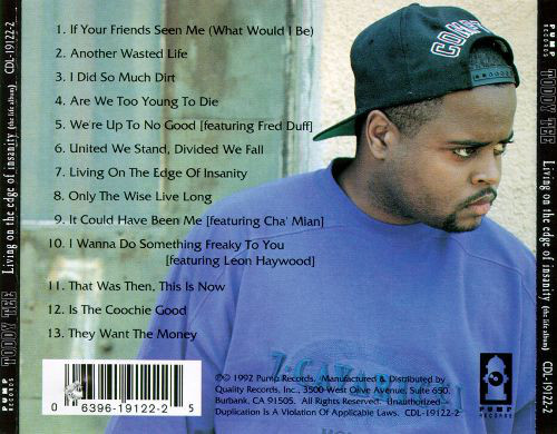 Toddy Tee: Living On The Edge: CD Toddy Tee: Living On The Edge: CD