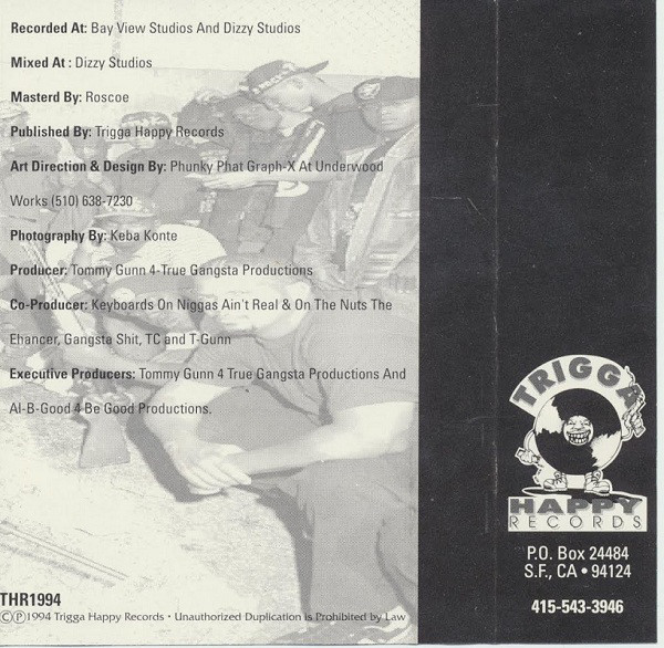 Money Over Bitchez by T-Gunn (Tape 1994 Trigga-Happy Records) in 