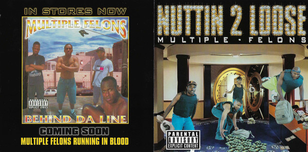 Multiple Felons: Nuttin 2 Loose: CD Multiple Felons: Nuttin 2 Loose: CD
