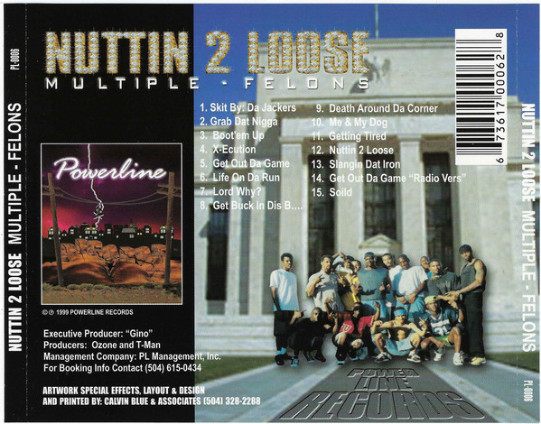 Multiple Felons: Nuttin 2 Loose: CD Multiple Felons: Nuttin 2 Loose: CD