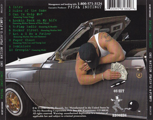 Fatal Instinct: Hustla's And The G's/Wild Wild West: CD Single Fatal Instinct: Hustla's And The G's/Wild Wild West: CD Single