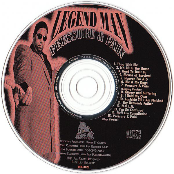 Legend Man: Pressure & Pain: CD Legend Man: Pressure & Pain: CD