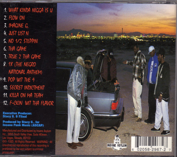 Secret Indictment by G-Man (CD 1995 Insane Asylum Records Inc.) in 