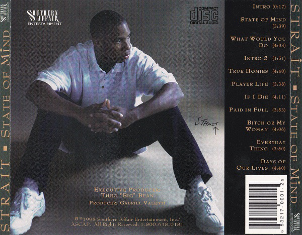 State Of Mind by Strait (CD 1998 Southern Affair Entertainment) in 