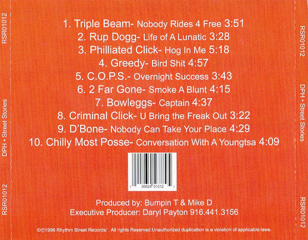 D.P.H.(Del Paso Heights): Street Stories: CD