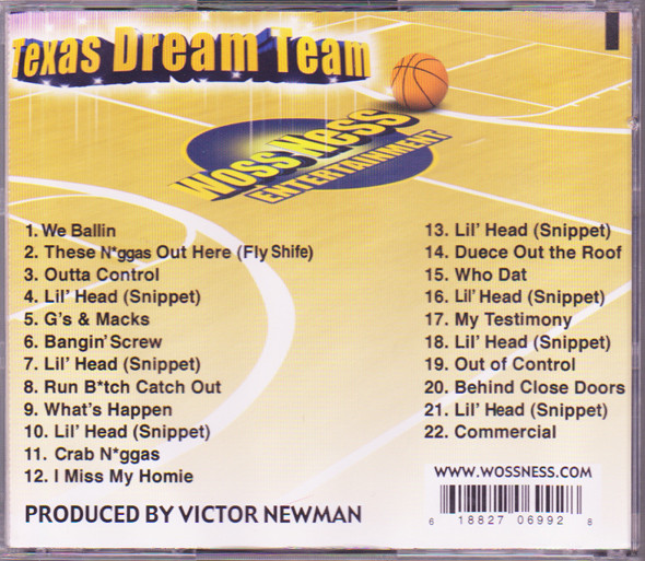 Texas Dream Team by Woss Ness Entertainment (CD 2003 Woss Ness 