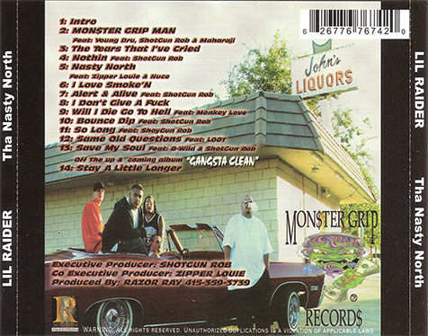 Tha Nasty North by Lil Raider (CD 2004 Monster Grip Records) in 