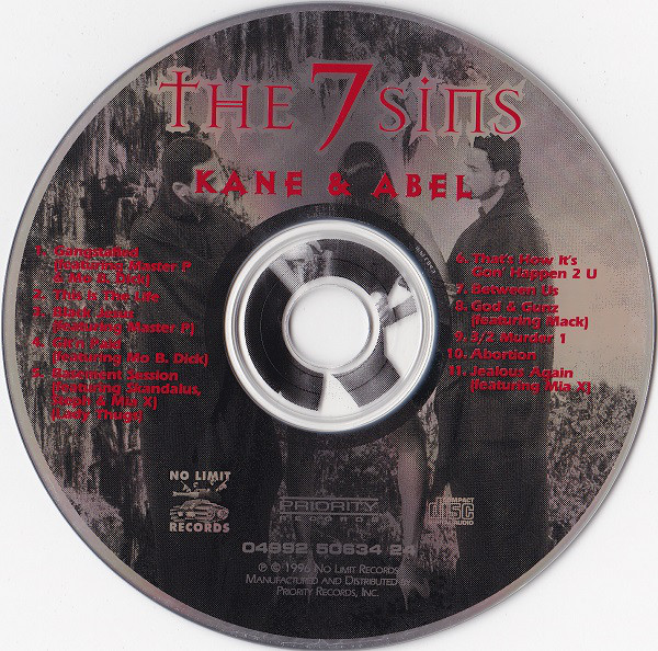 The Sins by Kane  Abel (CD 1996 Doral Records) in New Orleans Rap  The Good Ol'Dayz