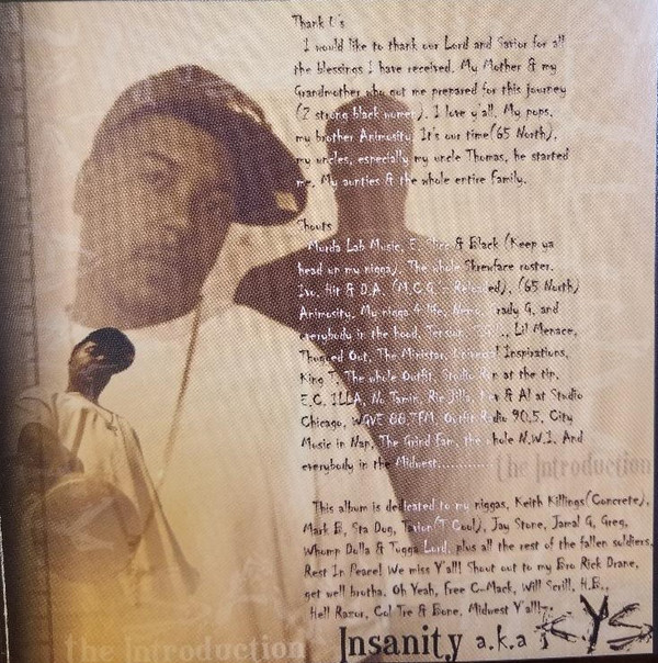 The Introduction by Insanity (CD 2004 Skrewface Entertainment) in 