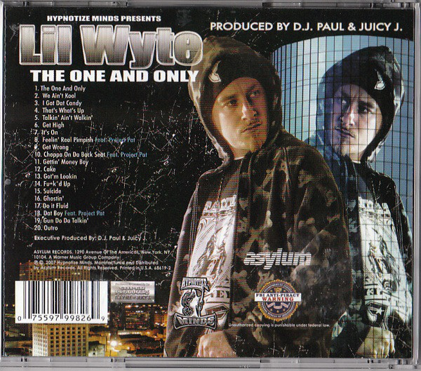 The One And Only by Lil Wyte (CD 2007 Hypnotize Minds) in Memphis | Rap ...