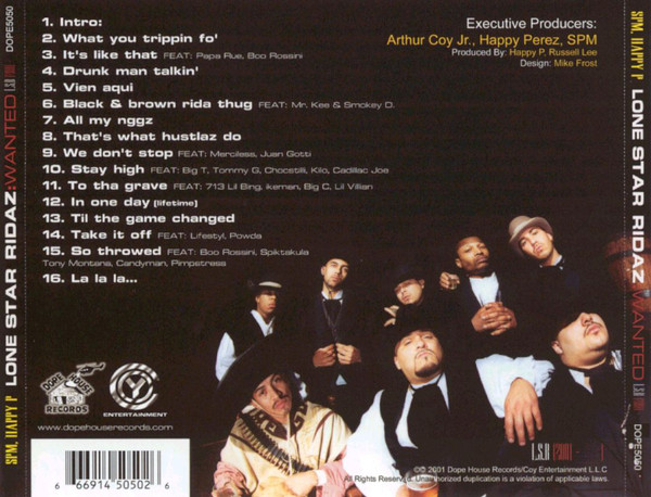 Wanted by Lone Star Ridaz (CD 2001 Dope House Records) in Houston | Rap ...