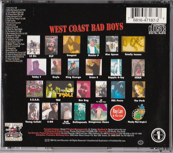 洋楽 WEST COAST BAD BOYZ CD g rap Amazon West Coast Bad Boyz Vol 