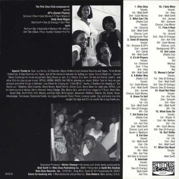 Rite Chus (Rite Chus Records) in Tuscaloosa | Rap - The Good Ol