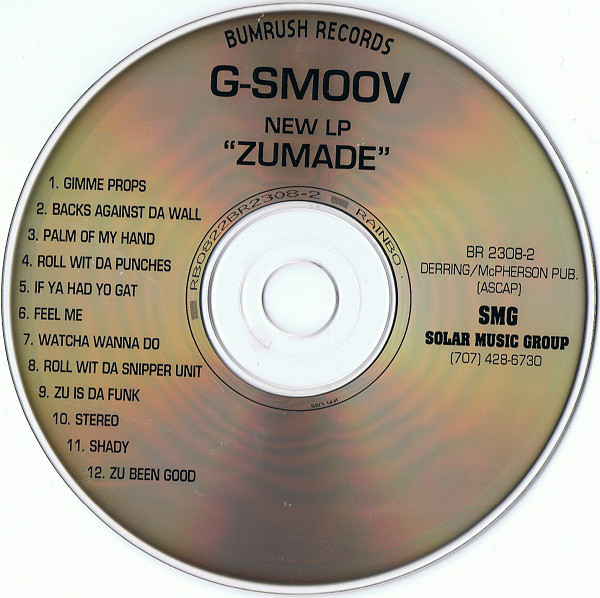 Zu Made by G-Smoov (CD 1995 Bumrush Records) in Kalamazoo | Rap 